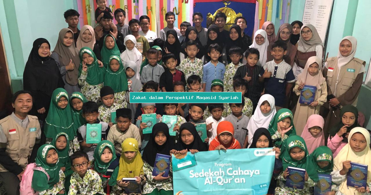 Zakat dalam Perspektif Maqasid Syariah